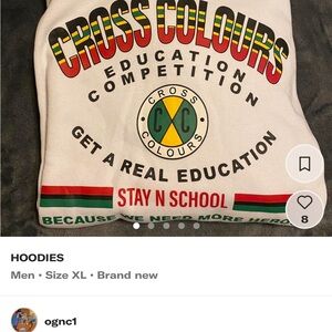 Cross Colours White Hoodie